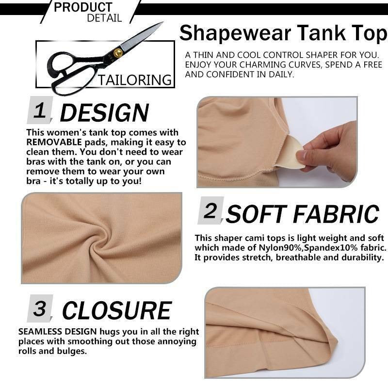 Instant 2 in 1 Camisoles Body Shapewear For Women