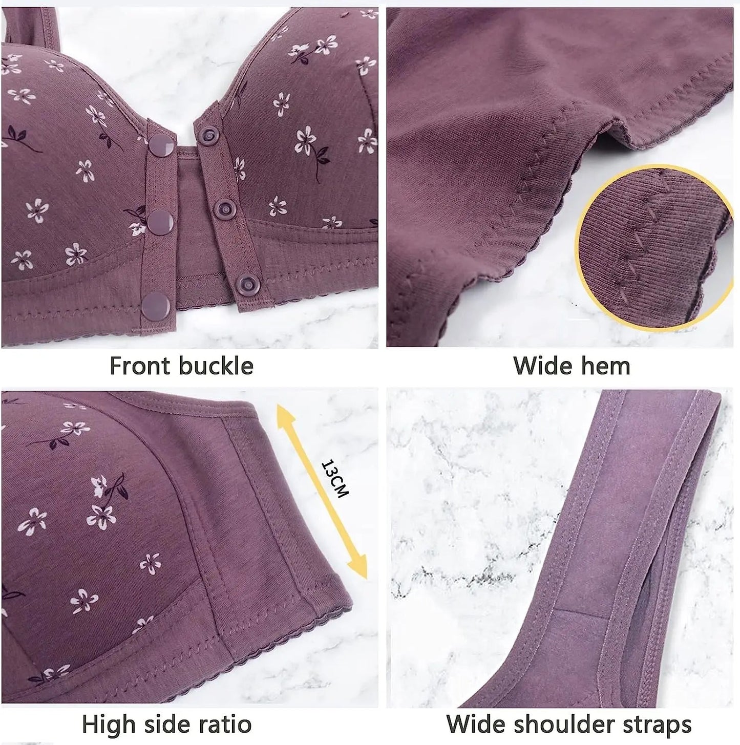 Comfortable Front Button Bra