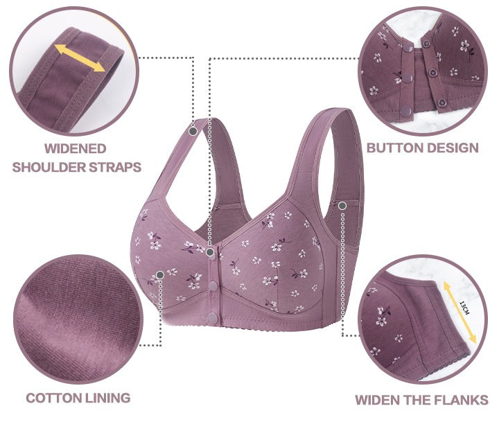 Comfortable Front Button Bra